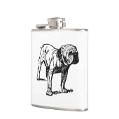 Flasques dessin de bulldog (Gauche)