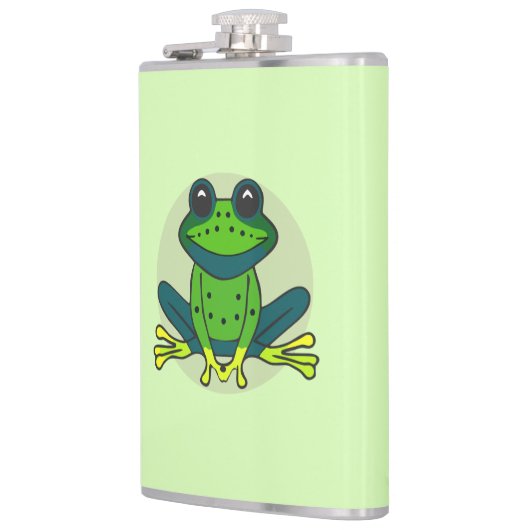 Flasques Dessin de grenouille verte (Gauche)