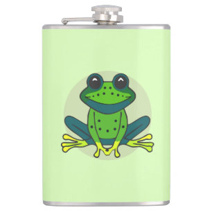 Flasques Dessin de grenouille verte