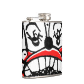 Flasques Dessin foncé de clown (Droite)