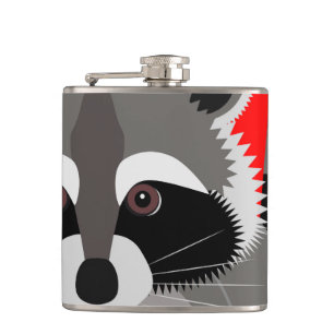 Flasques Dessin mignon de raton laveur