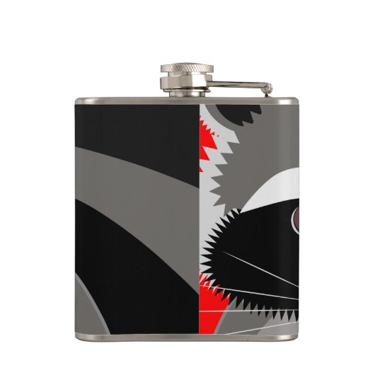 Flasques Dessin mignon de raton laveur (Dos)