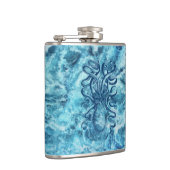 Flasques Dessin Vintage Graphique Blue Sea Waves & Octopus (Droite)