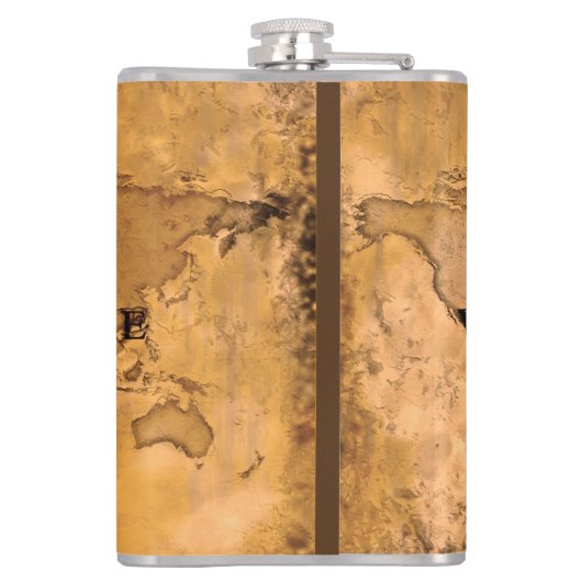 Flasques Destinations - Compass Rose et carte du monde (Dos)