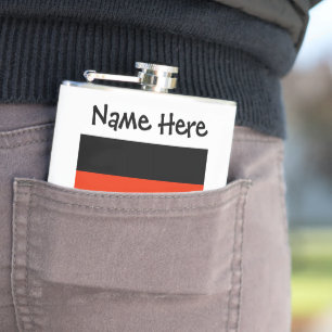 Flasques Deutschland et drapeau allemand personnalisés
