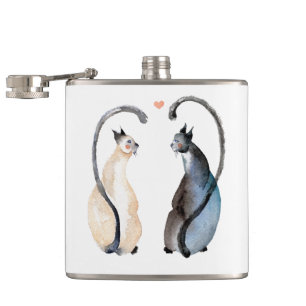 Flasques Deux chats amoureux