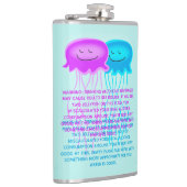 Flasques Deux méduses caricaturales (Droite)