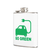 Flasques Devenez écolo ~ Conduite de voitures électriques (Gauche)