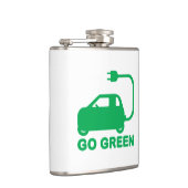 Flasques Devenez écolo ~ Conduite de voitures électriques (Droite)