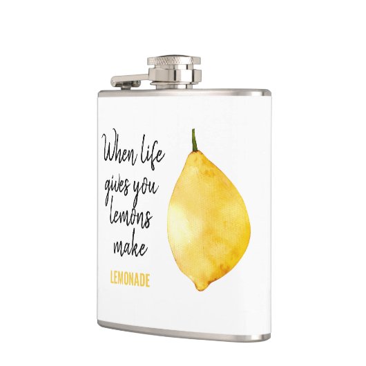 Flasques Devis jaune citron amusant (Gauche)