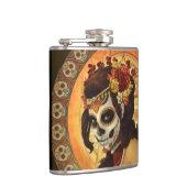 Flasques Dia De Los Muertos Throw Pillow (Droite)