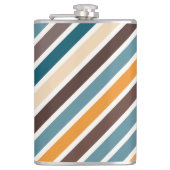 Flasques Diagonale à bandes multicolores (Devant)