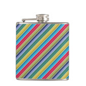 Flasques Diagonale multicolore élégant rayé (Devant)