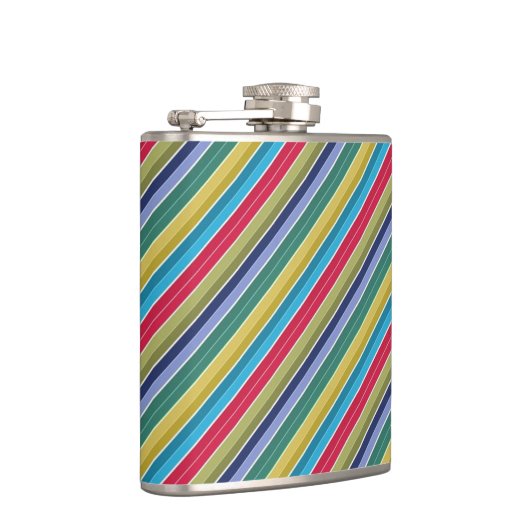 Flasques Diagonale multicolore élégant rayé (Droite)