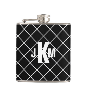 Flasques Diamant noir Monogrammé Hommes