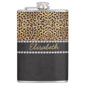 Flasques Diamants de fausse pierre de tache de léopard (Devant)