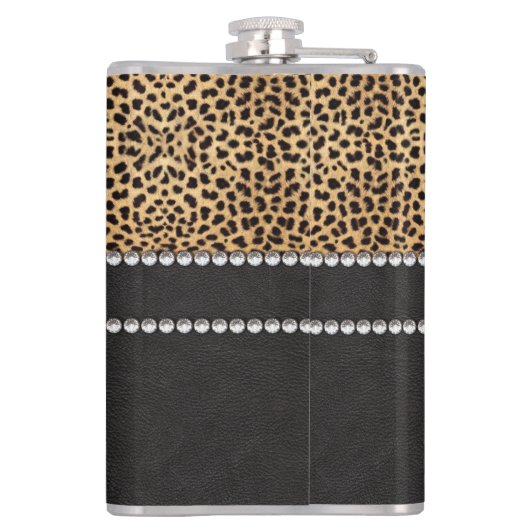 Flasques Diamants de fausse pierre de tache de léopard (Dos)