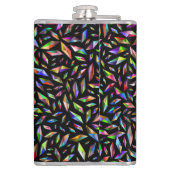 Flasques Diamants multicolores abstraits modernes sur fond (Dos)