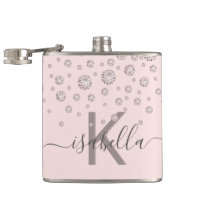 Diamants rose blush or rose monogramme écriture