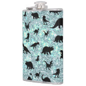 Flasques dinosaure T-rex de l'ombre sur galaxie en pente (Gauche)