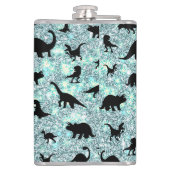 Flasques dinosaure T-rex de l'ombre sur galaxie en pente (Dos)