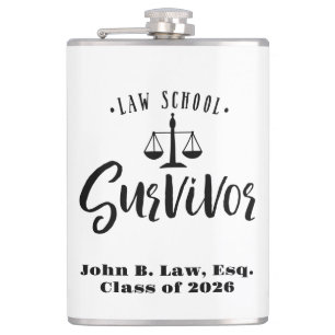 Flasques Diplôme de survivant de l'école de droit personnal