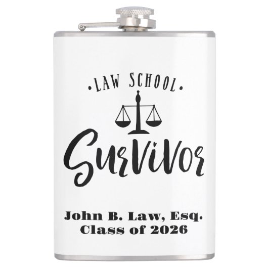 Flasques Diplôme de survivant de l'école de droit personnal (Devant)