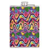 Flasques Dippy Hippy style de peinture rétro (Dos)