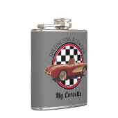 Flasques Distinct & Unique, ma Corvette Vinyl Emballé Flaco (Droite)