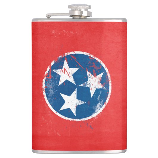 Flasques Distressed Tennessee Flag (Devant)