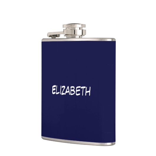 Flasques Do-it-yourself couleur solide BG, nom Monogramme - (Gauche)