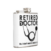Flasques Docteur à la retraite w Stethoscope et Sassy Funny (Droite)