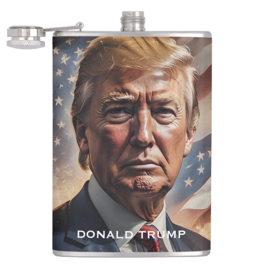 Flasques Donald Trump Presdent Portrait (Ouvert)