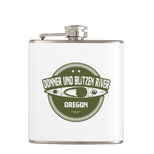 Flasques Donner und Blitzen River Oregon Kayaking (Devant)