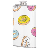 Flasques Doodle beiguts motif, design sans soudure. (Gauche)