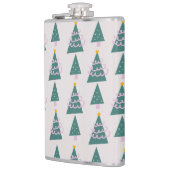 Flasques Doodles d'arbres mignons rose vert (Gauche)