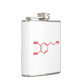 Flasques Dopamine formule chimique moléculaire (Droite)