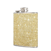 Flasques D'or de luxe brillant de parties scintillantes (Gauche)