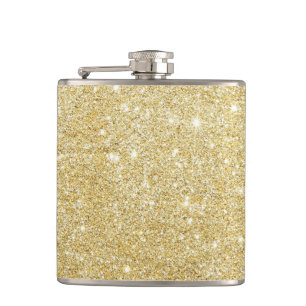 Flasques D'or de luxe brillant de parties scintillantes