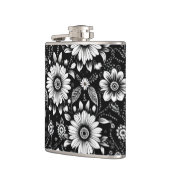 Flasques Dose de marguerite N&B (Gauche)
