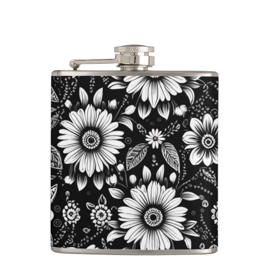 Flasques Dose de marguerite N&B (Devant)