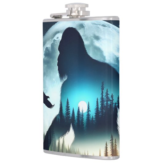 Flasques Double exposition Bigfoot, Aigle et Pleine lune (Gauche)