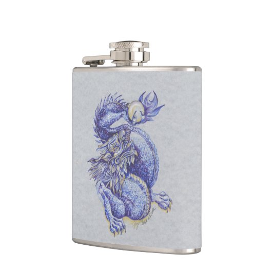 Flasques Dragon bleu (Gauche)