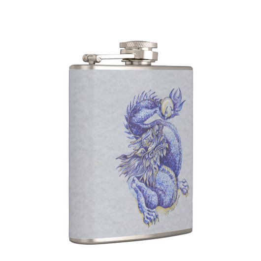 Flasques Dragon bleu (Droite)