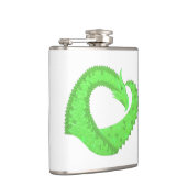 Flasques Dragon de coeur vert citron blanc (Droite)