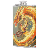 Flasques Dragon Jaune Doré (Gauche)