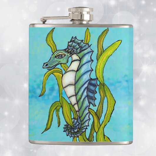 Flasques Dragon licorne de mer bleu Fantastique Algue