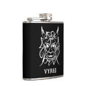 Flasques Dragon tribal noir et blanc (Droite)