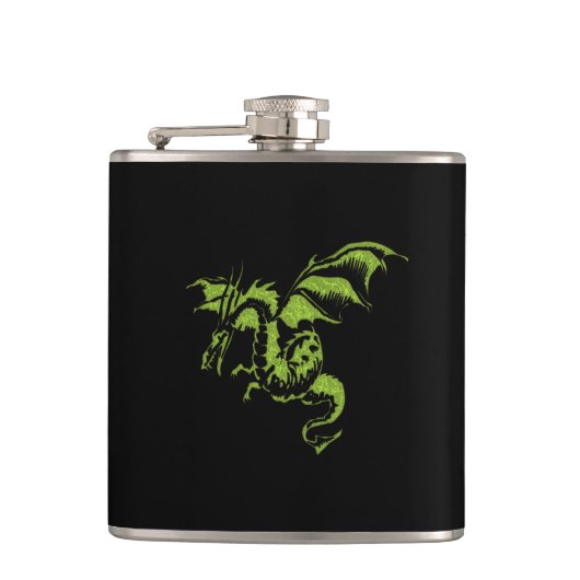 Flasques Dragon Vert (Devant)