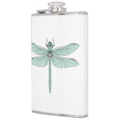 Flasques dragonfly insecte Vinyl Wrapped Flask (Gauche)